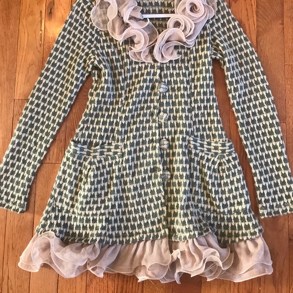 Cute ruffle jacket Ryu brand-size medium - Picture 4 of 4